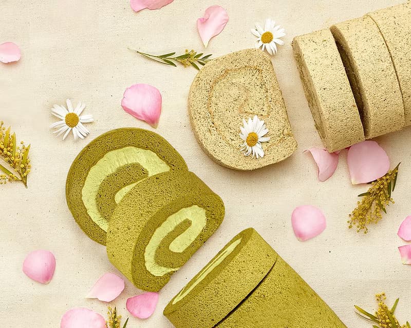 小茶捲雙重奏-金萱烏龍捲 X 黃梔烏龍捲 10cmx2