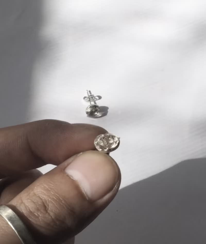 閃靈鑽耳釘式耳環_925銀