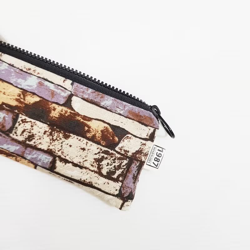 【換季特賣】【石頭紋理-棕灰】餐具袋 環保 筆袋 刷具袋 交換