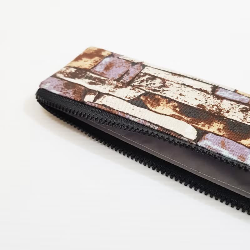 【換季特賣】【石頭紋理-棕灰】餐具袋 環保 筆袋 刷具袋 交換