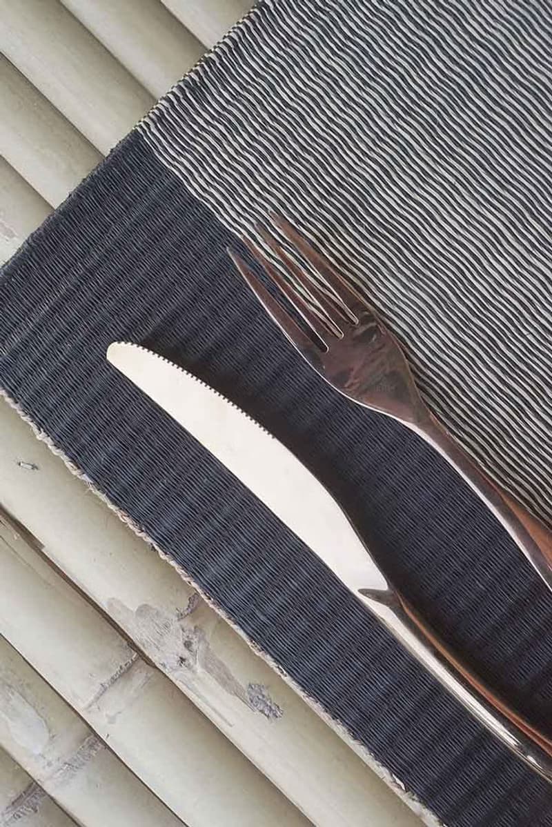 Set 2, black and white Housewarming Gifts, placemat, table mat, jute platemat