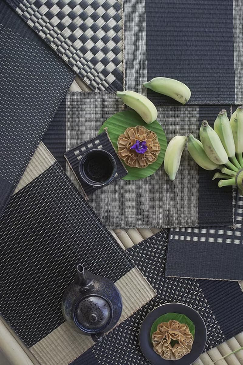 Set 2, black and white Housewarming Gifts, placemat, table mat, jute platemat