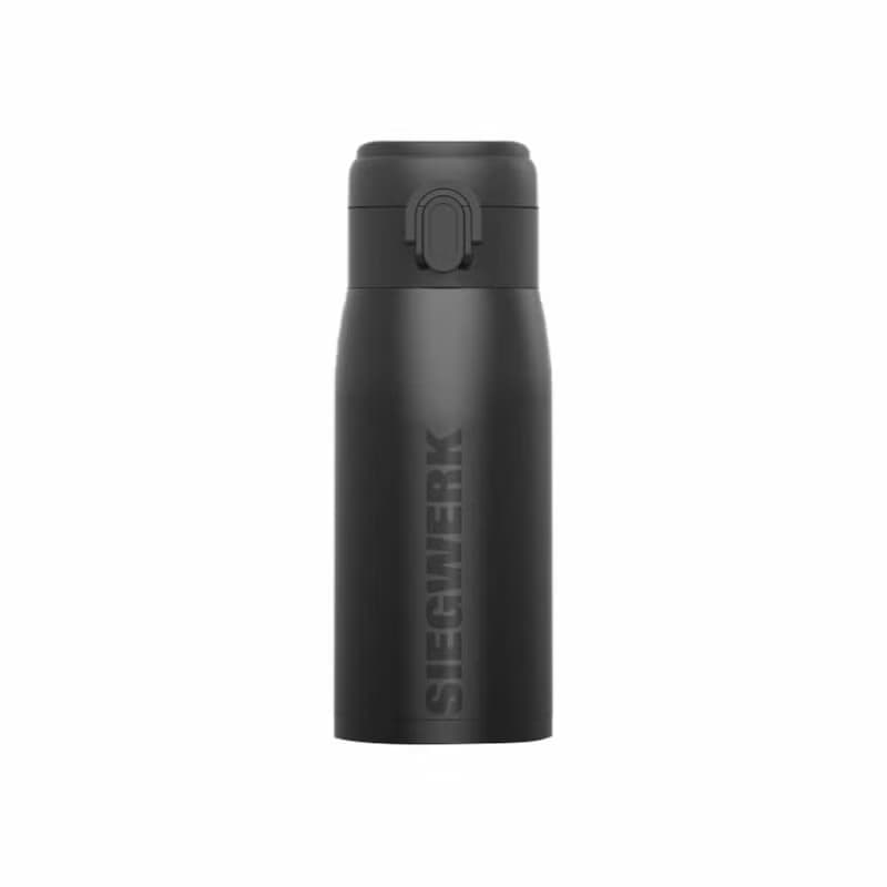 【SIEGWERK】不鏽鋼琺瑯保溫瓶360ml_消光黑
