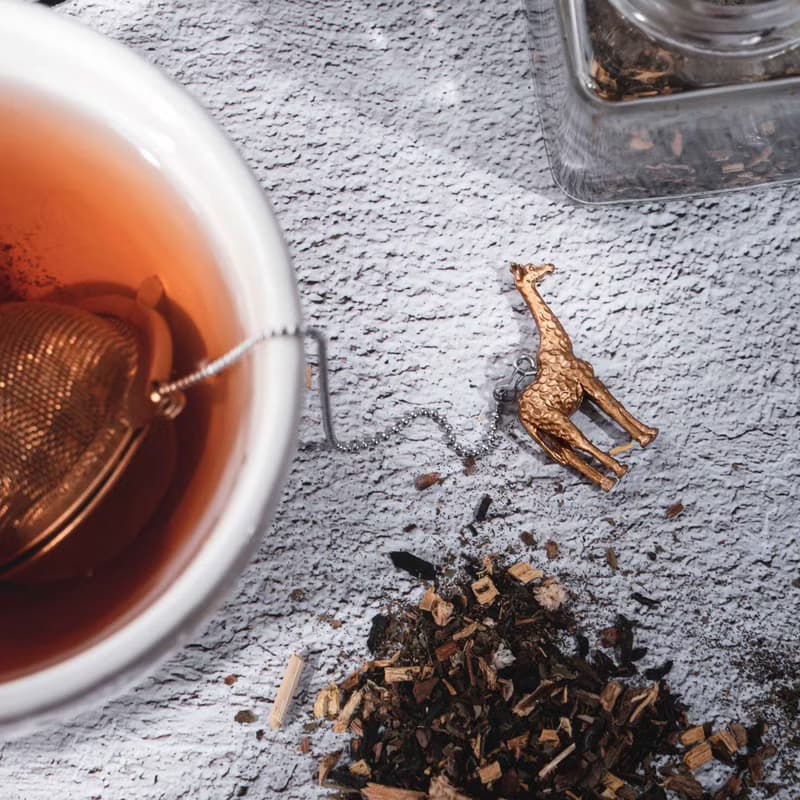 01LIV不銹鋼濾茶器 CHICHI濾茶球 長頸鹿吊饰 原創設計動物茶濾