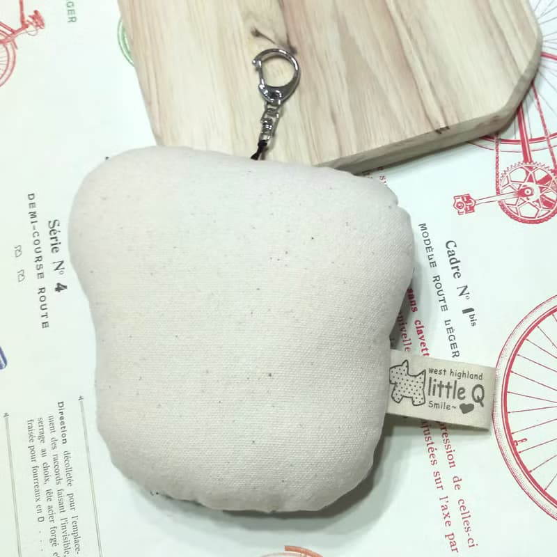 雪納瑞~布料吊飾~啾啾叫~鑰匙圈狗玩具