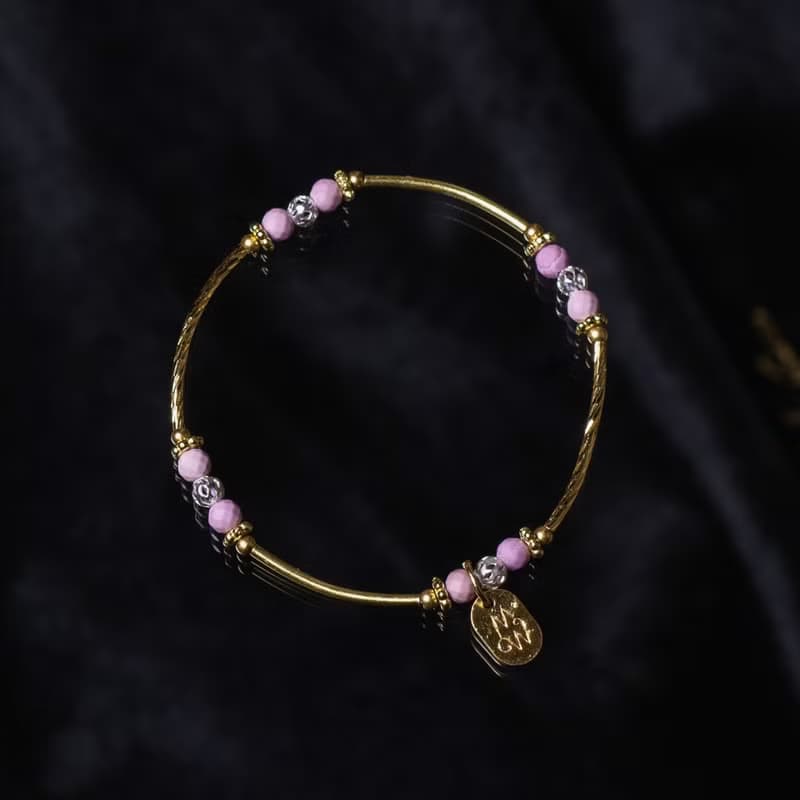 西澳假期 // C1413紫雲母黃銅手鍊