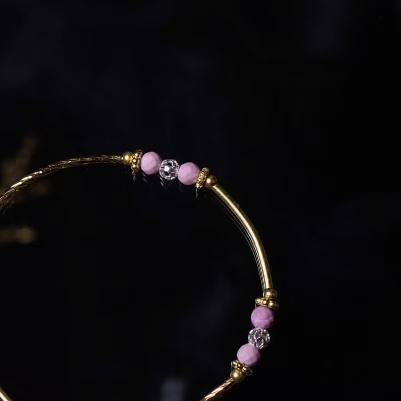 西澳假期 // C1413紫雲母黃銅手鍊