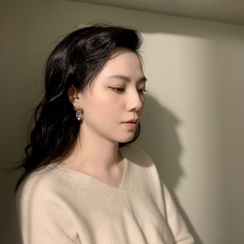 耳環 罌粟花 冰晶花系列 樹脂 水鑽 銀飾 耳夾  禮物 禮盒 情人節