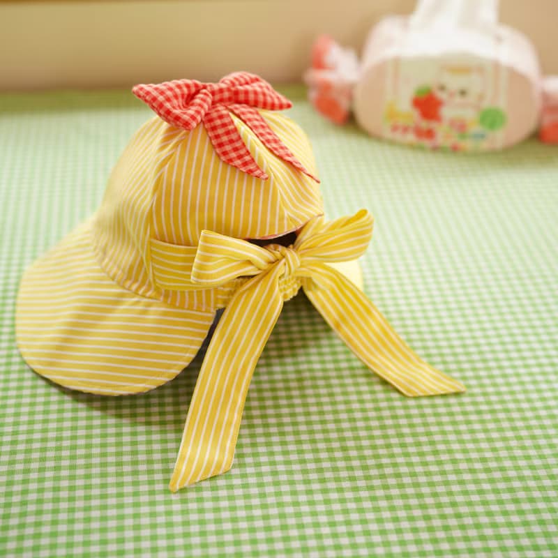小兔子嗡嗡  復古昭和可愛 花籃遮陽帽 防曬 刺繡