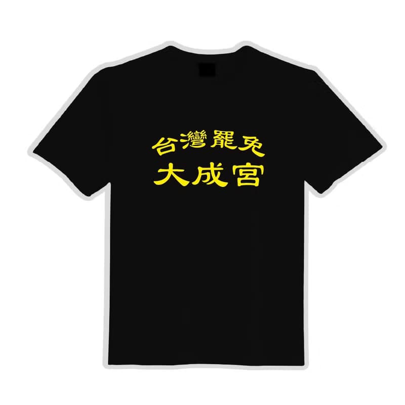 台灣罷免 大成宮 大成功 衣服 落肩 厚磅 寬版 T恤 黑T 白T 宮廟