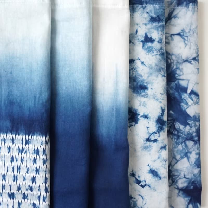 S.A x Ink Painting 藍染水墨畫抽象水彩托特包