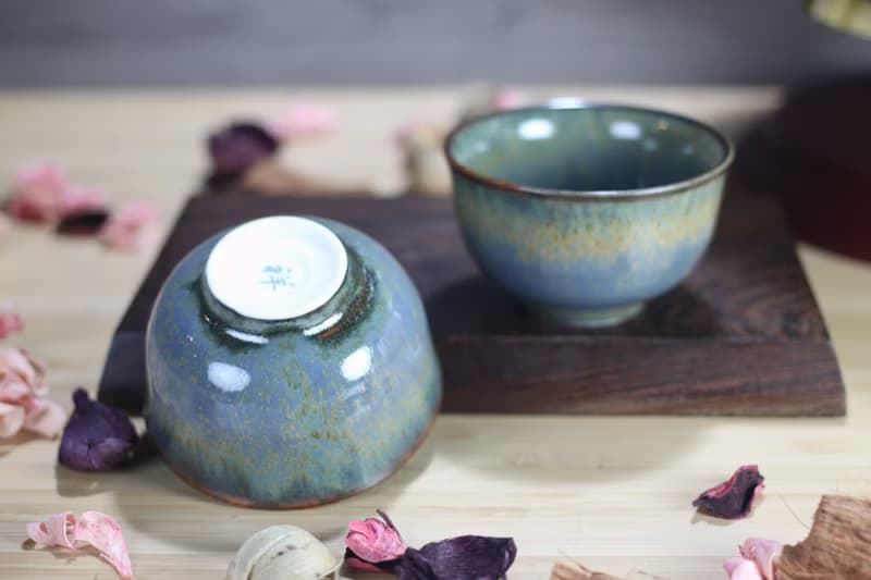 【送禮好物】100ml 天目對杯 寬口茶杯 酒杯 鶯歌葉敏祥作