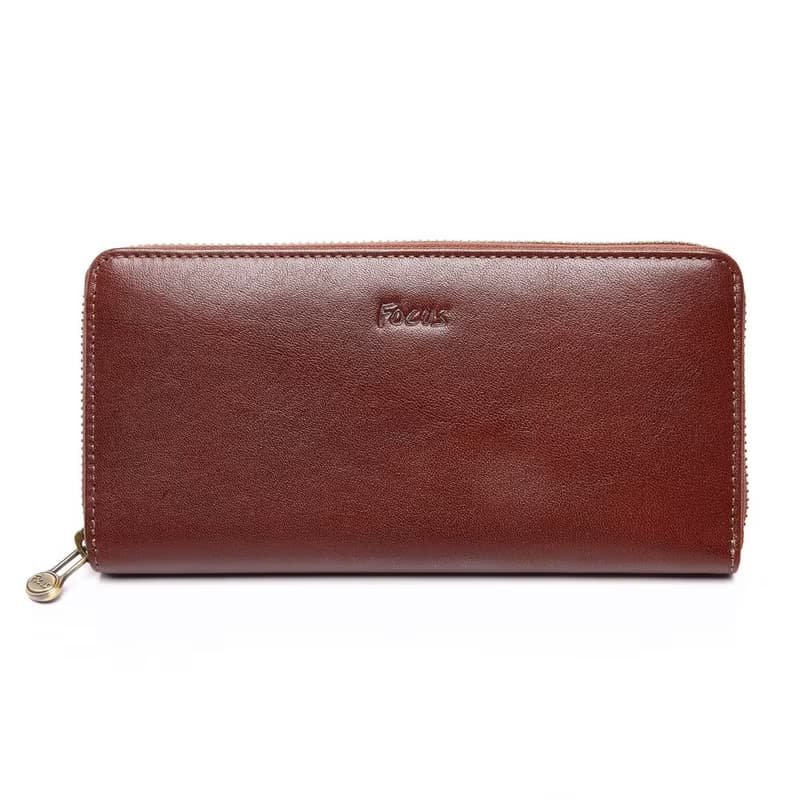 【真皮長夾】真皮ㄇ型拉鍊長夾/8卡拉鍊零錢袋女長夾/長錢包