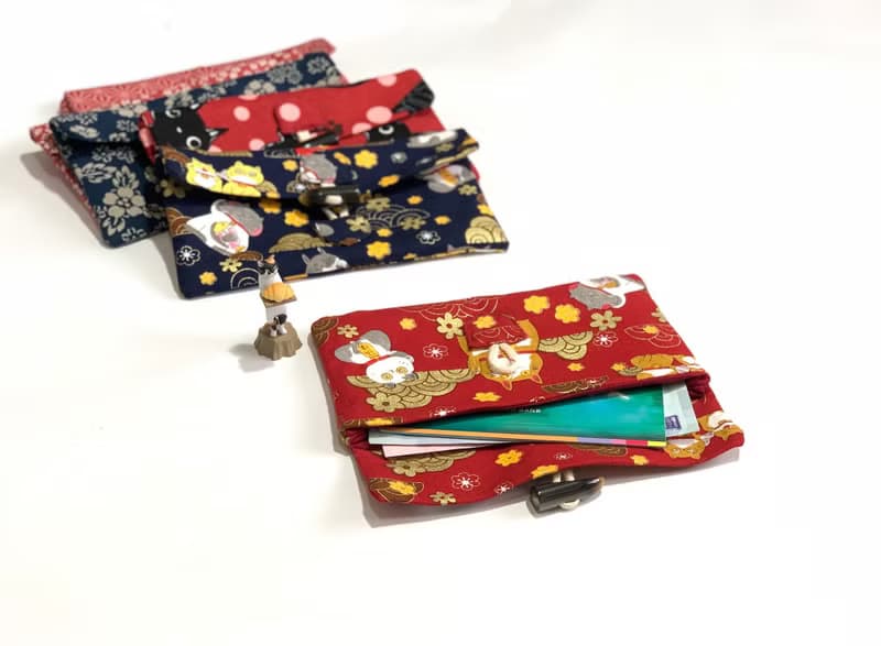 布紅包袋/墨鏡袋/招財貓/日本風