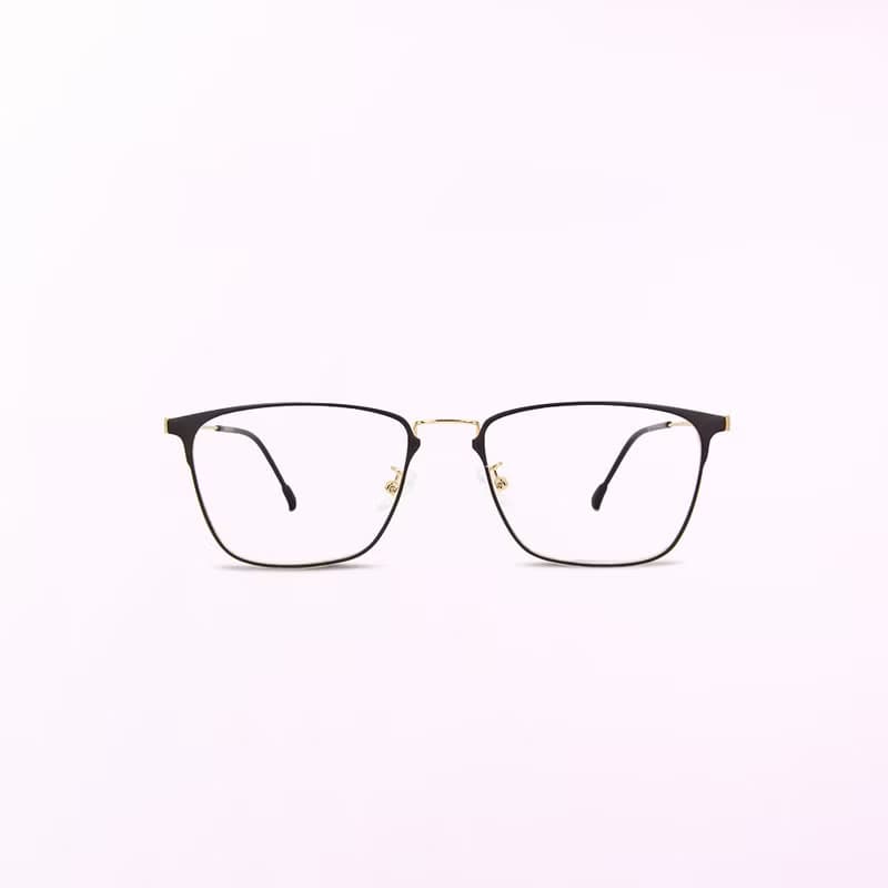 秀拉的油彩光譜│鈦金屬方形光學框UV400濾藍光眼鏡