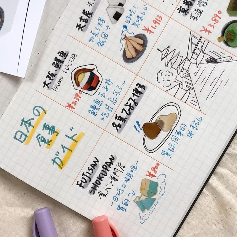 日式點心插畫 和紙貼紙 手帳 文具 筆電 行李箱