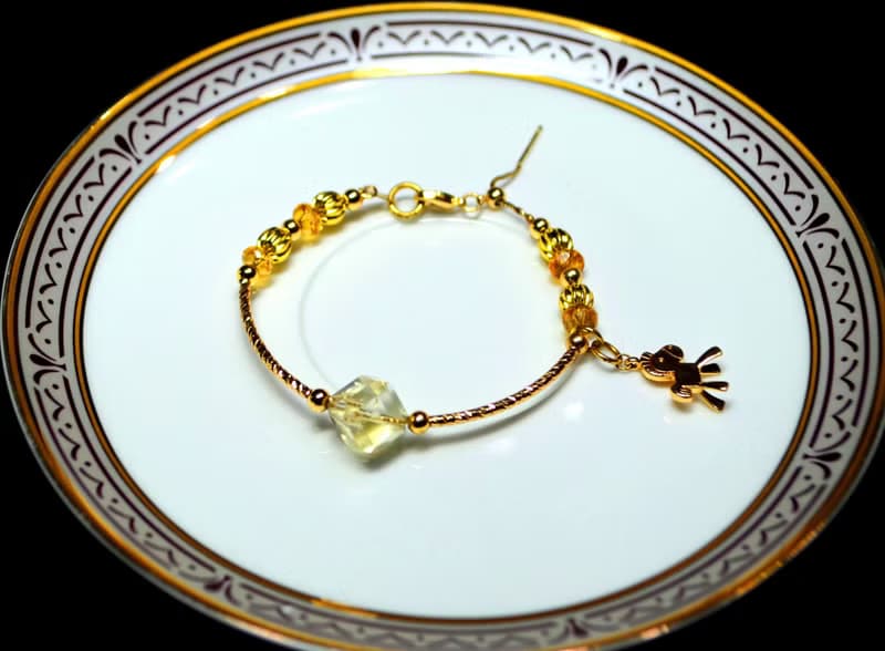 小馬遊樂園-天然檸檬黃水晶手鍊