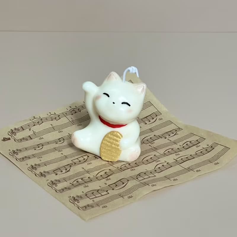 FLOW AROMA 心流香薰 | 新年禮物 | 招財貓 | 香氛蠟燭 附墊紙