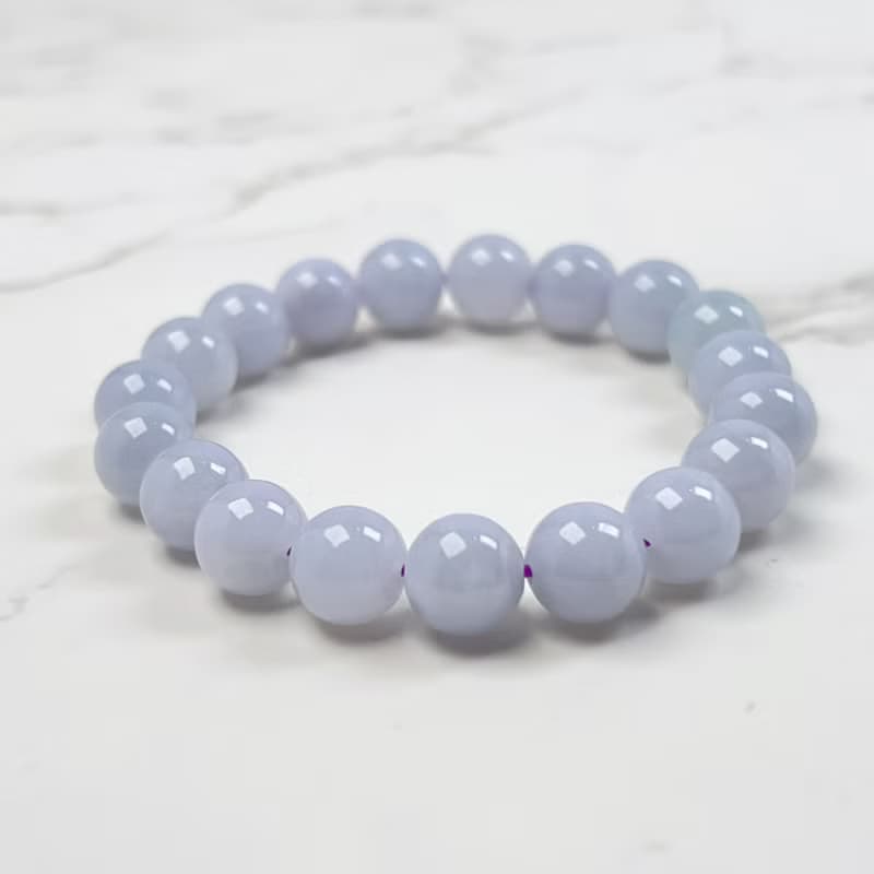 紫羅蘭翡翠手珠手鍊 | 天然緬甸玉A貨翡翠 |  送禮