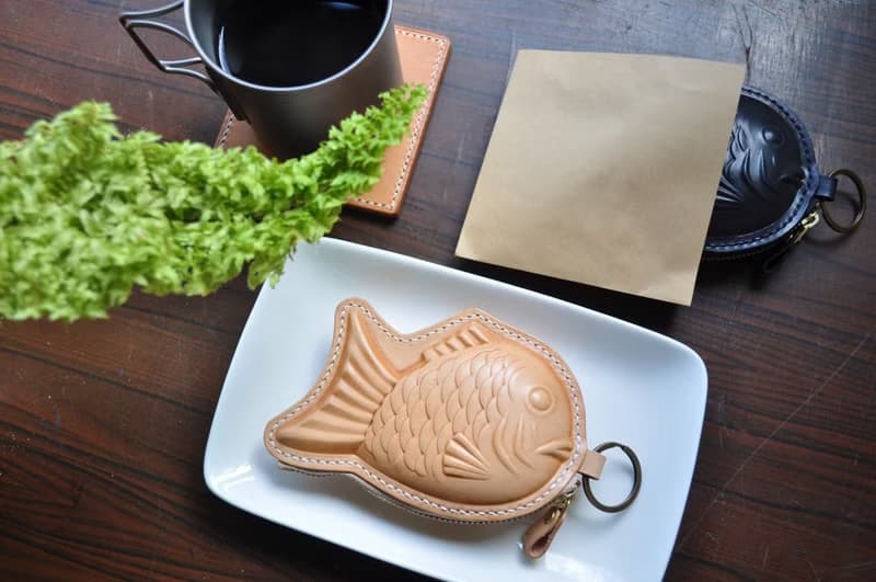 皮革鯛魚燒錢包