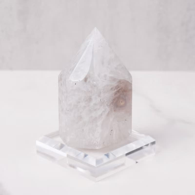 柱型瑪瑙水晶洞 // 招財 淨化空間 帶來平靜 // 贈底座