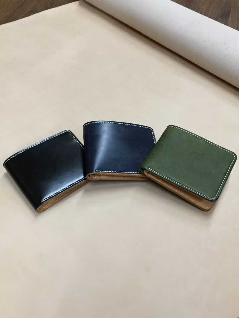 【梁絮皮藝】手縫牛皮短夾/馬臀革/馬韁革/真皮/錢包/財布/Mack