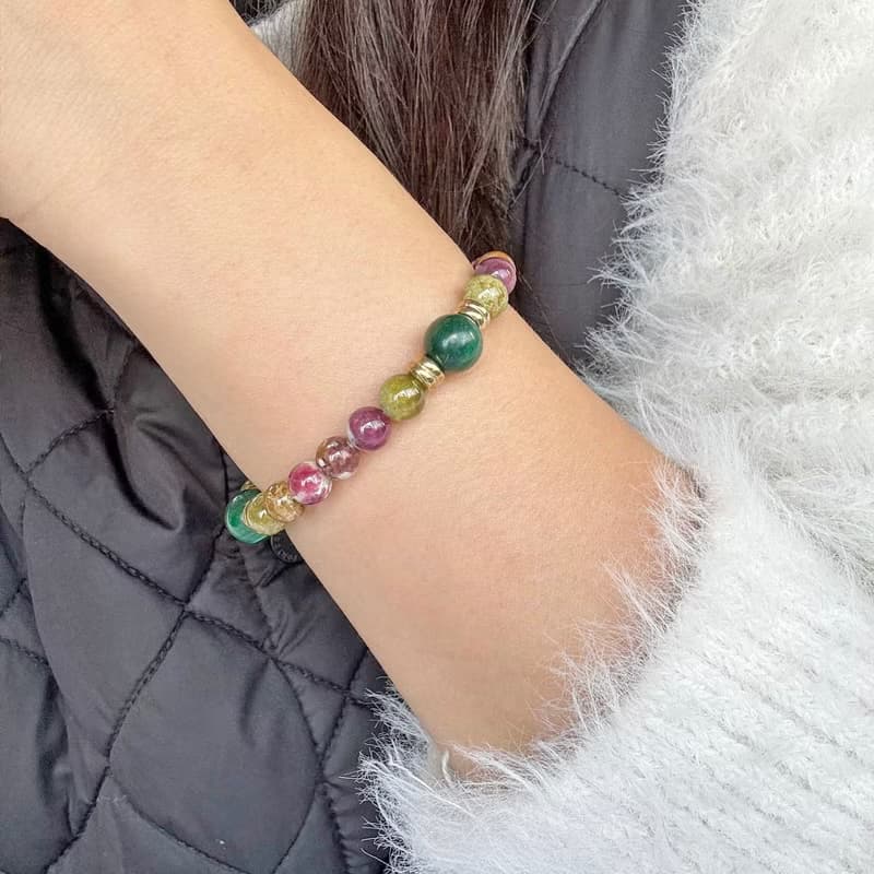 孔雀石 橄欖石 彩碧璽 新年  天然水晶 礦石 禮物 日本直郵