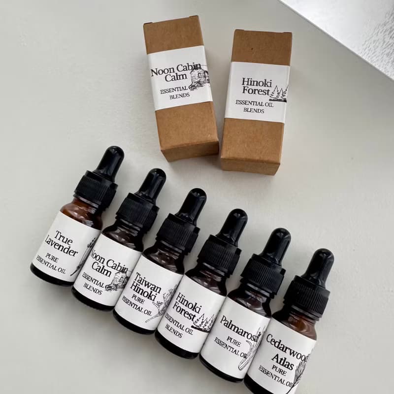 森語花禮-水泥擴香石花束 × 精油香氛禮盒組