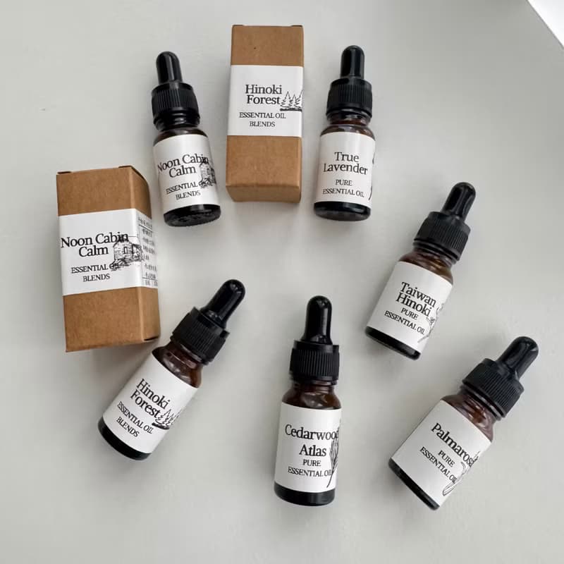 森語花禮-水泥擴香石花束 × 精油香氛禮盒組