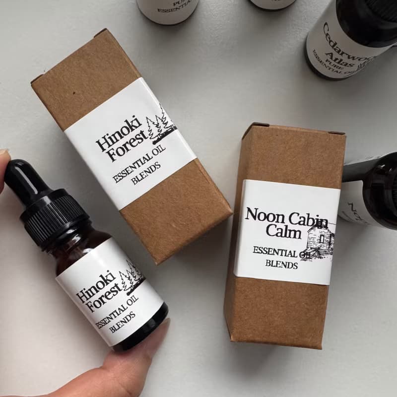 森語花禮-水泥擴香石花束 × 精油香氛禮盒組