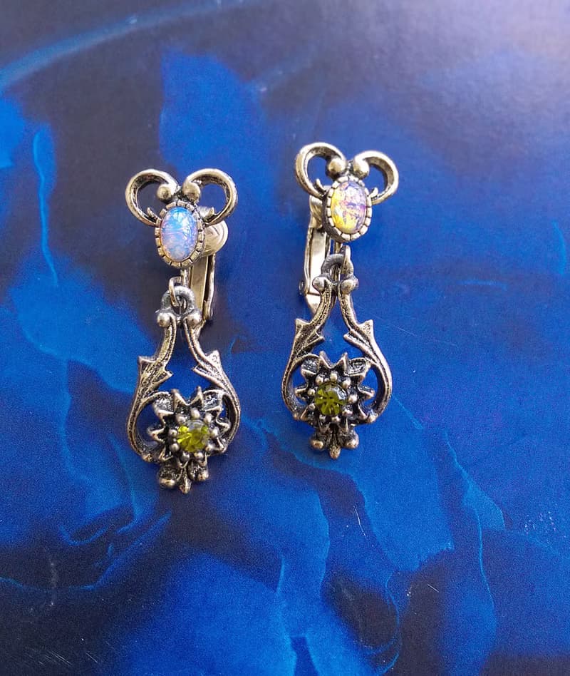 【西洋古董飾品 】SARAH COV 1974年 Contessa 系列 夾式耳環