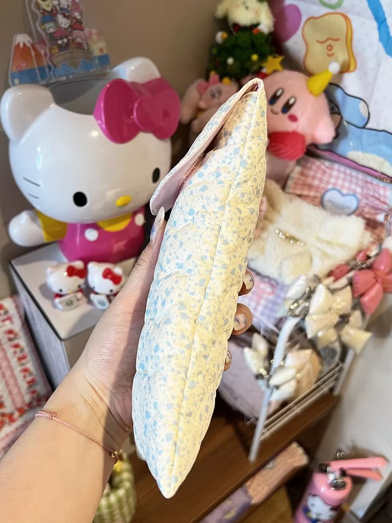 Sweetstore Supply原創可愛甜美清新藍奶牛收納魔術貼粘貼筆袋
