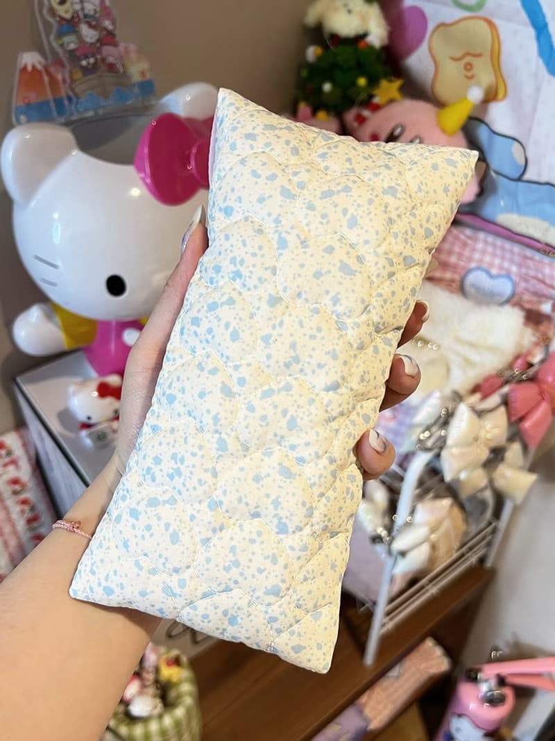 Sweetstore Supply原創可愛甜美清新藍奶牛收納魔術貼粘貼筆袋