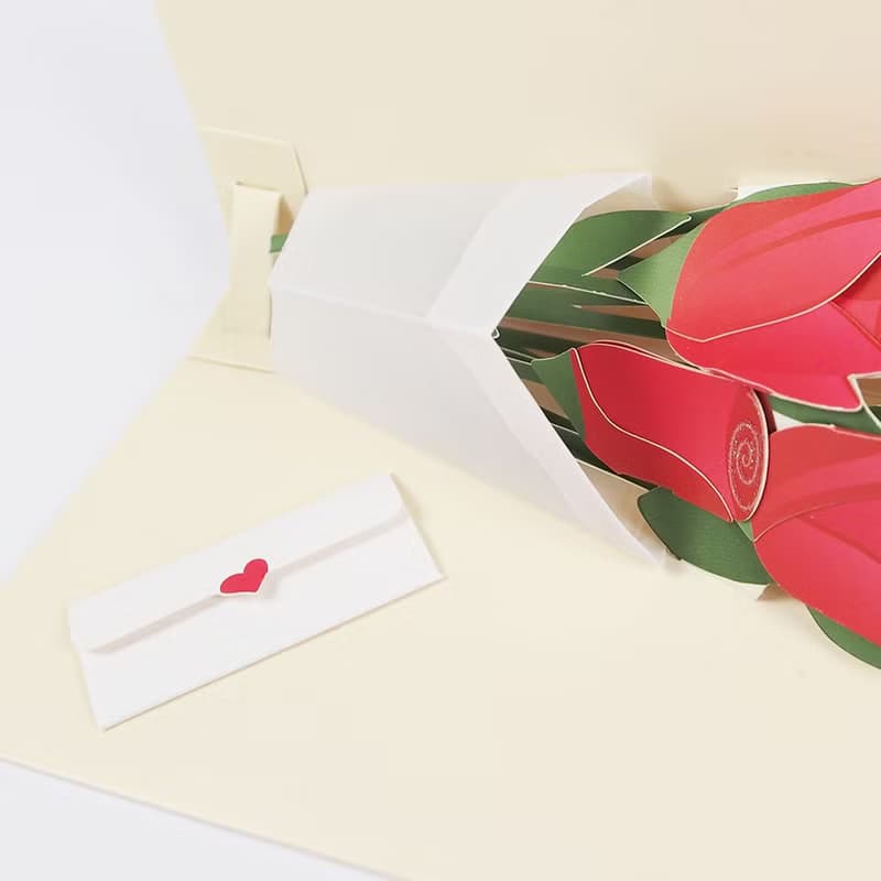 立體卡-玫瑰花束【Up With Paper-立體卡片 多用途】