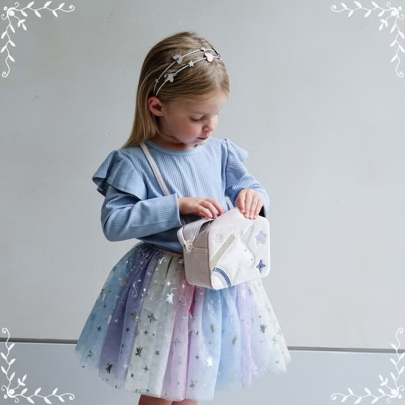 英國Mimi & Lula AW25_夢幻王國_獨角獸方形側背包