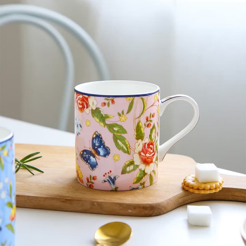 Aynsley 小屋花園系列 陶瓷馬克杯四入組 400ml 四色一組