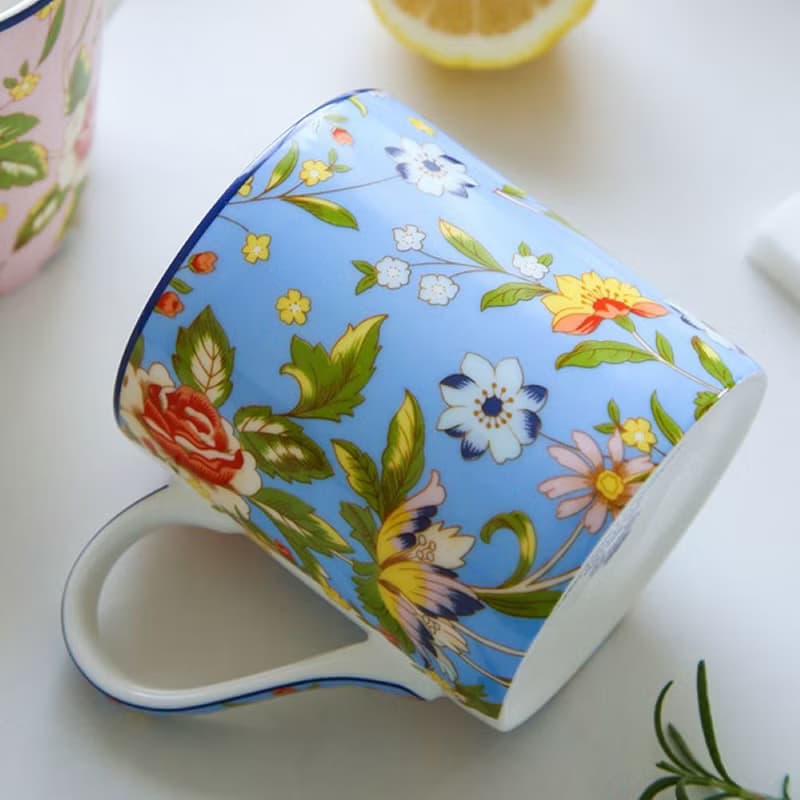 Aynsley 小屋花園系列 陶瓷馬克杯四入組 400ml 四色一組