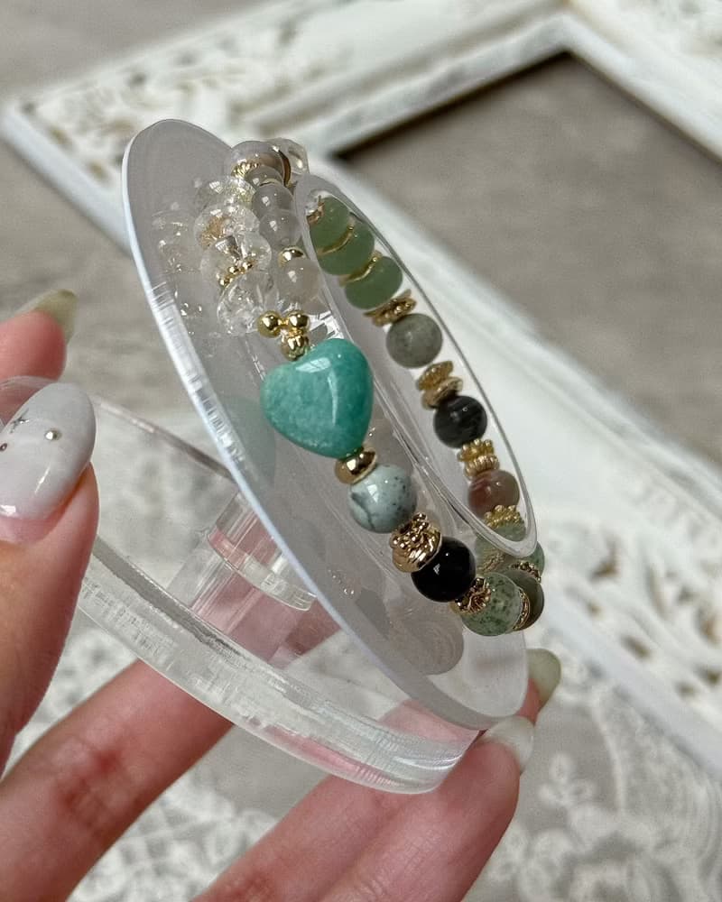 薄荷青檸奶凍 / 天河石 綠東陵 銀月光 綠草莓 灰藍兔毛 阿拉善