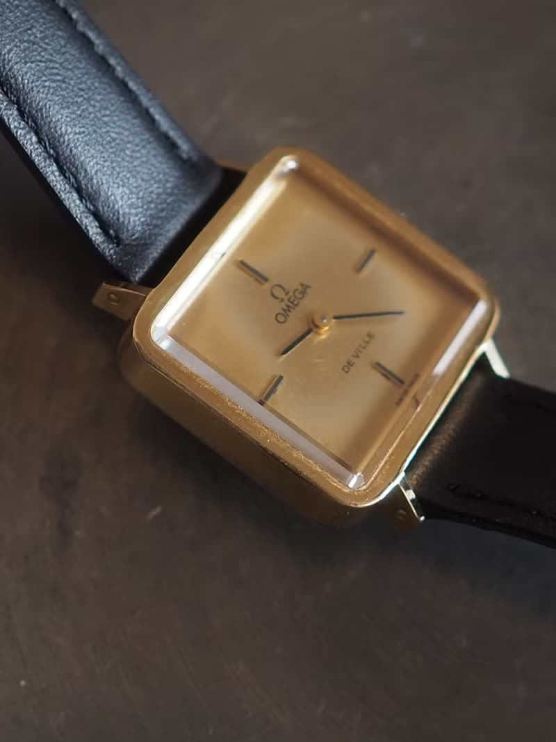 OMEGA オメガ DE VILLE エメラルド ウォッチ 腕時計 ゴールド ブラック ヴィンテージ
