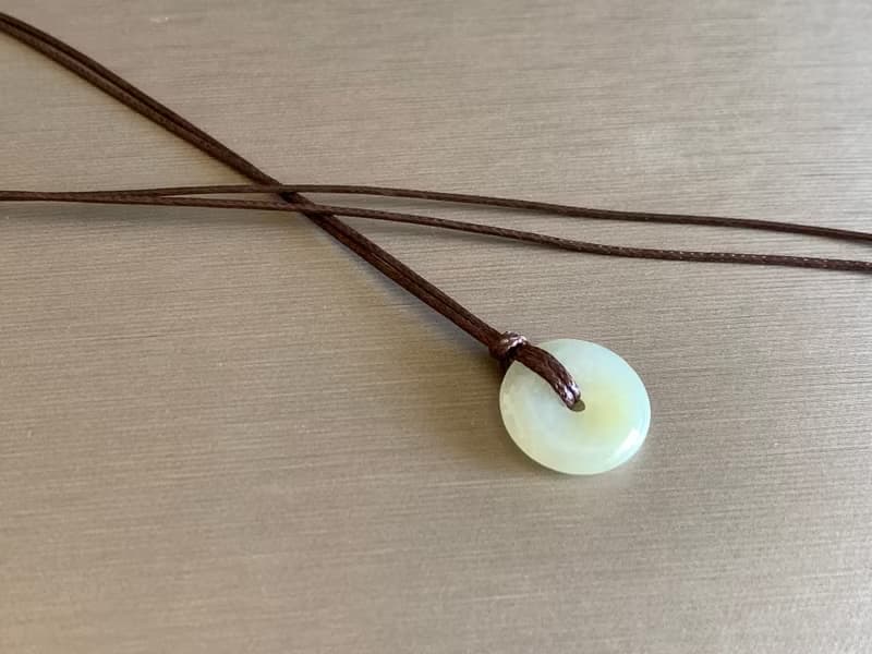 快速出貨 天然翡翠 黃翡 平安扣項鍊