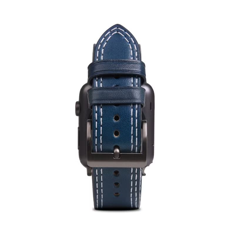 SLG Design Apple Watch 42mm/44mm D+ ITL 雙車線復古真皮錶帶