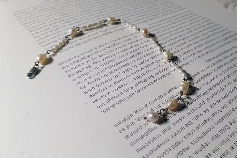 小珍珠間隔大珍珠手鍊