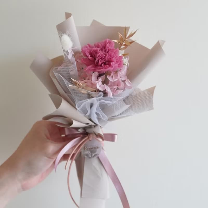 康乃馨永生單朵花束 7色系