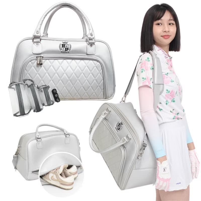 【MEGA GOLF】皇家格紋珠光衣物袋