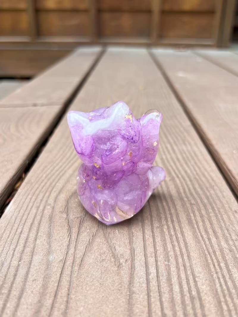 水晶擺飾【招財貓 紫水晶】貴人運 招財 開智慧 增加人緣