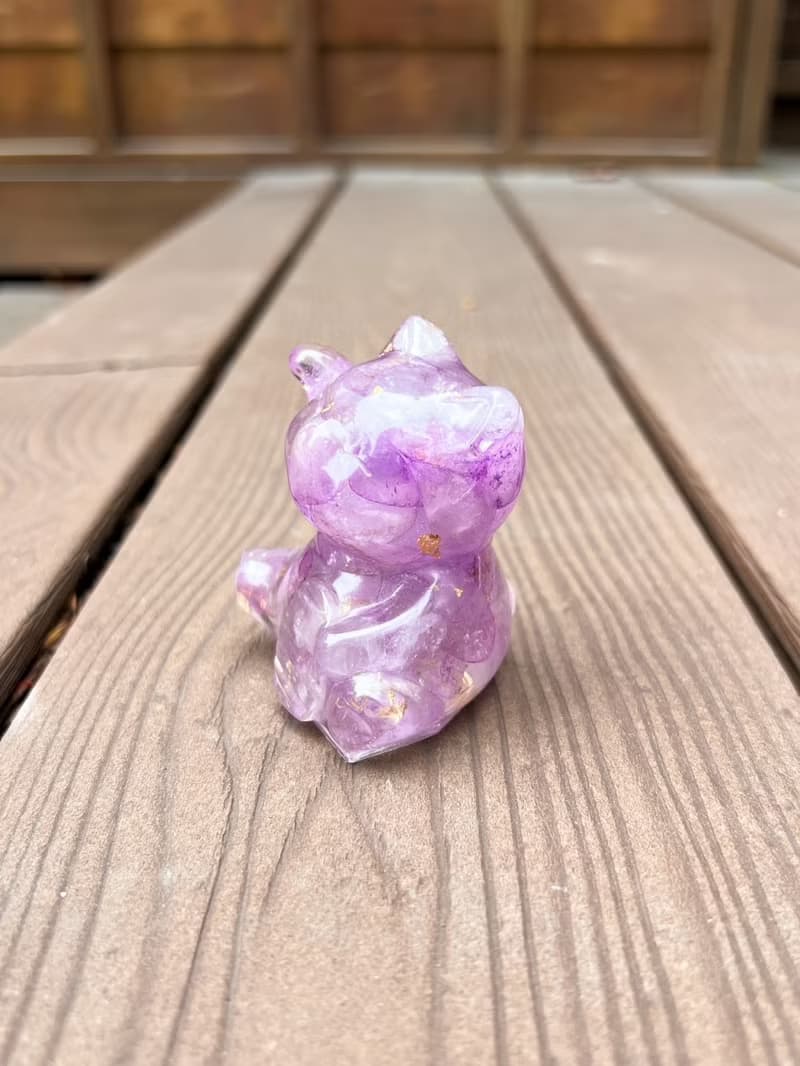 水晶擺飾【招財貓 紫水晶】貴人運 招財 開智慧 增加人緣