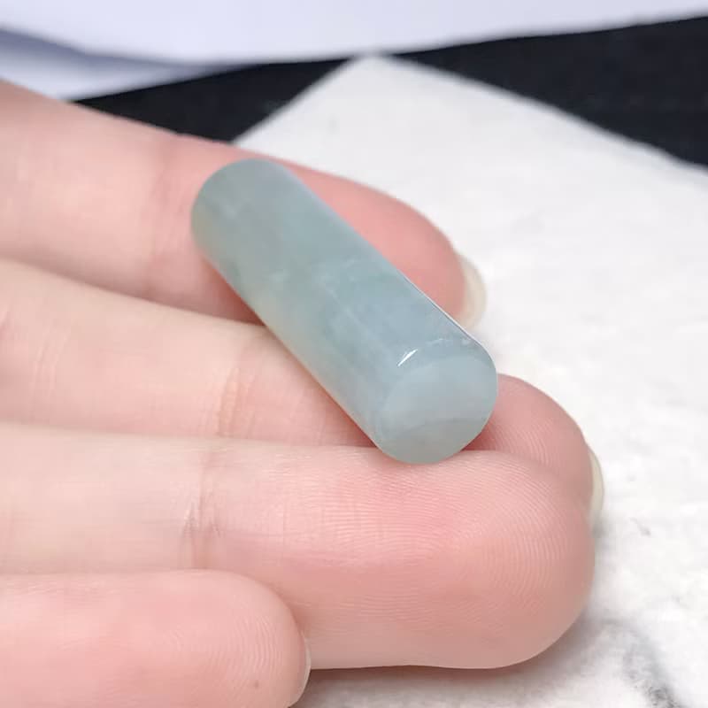 冰種翡翠圓印章 | 天然緬甸玉A貨翡翠 | 送禮