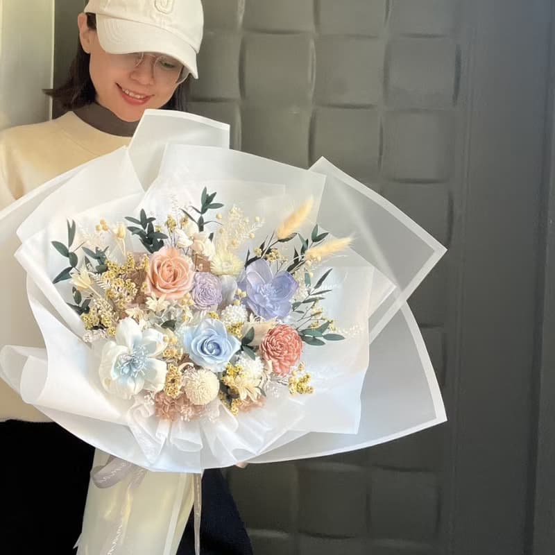 廣島之戀 永生玫瑰花束 / 七夕花束 情人節禮物 求婚花束 畢業花