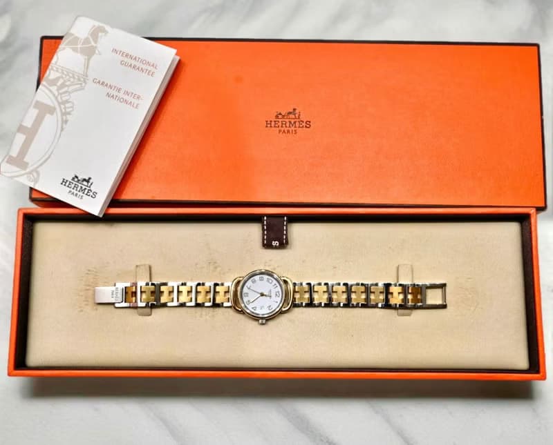 絕版古董錶 Hermes Pullman 中古二手男女裝金屬錶帶手錶 腕錶