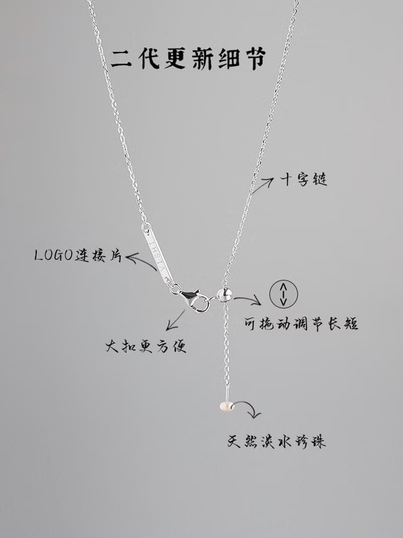 時來運轉硃砂項鏈 925銀帝王硃砂女小眾鎖骨鏈氣質款